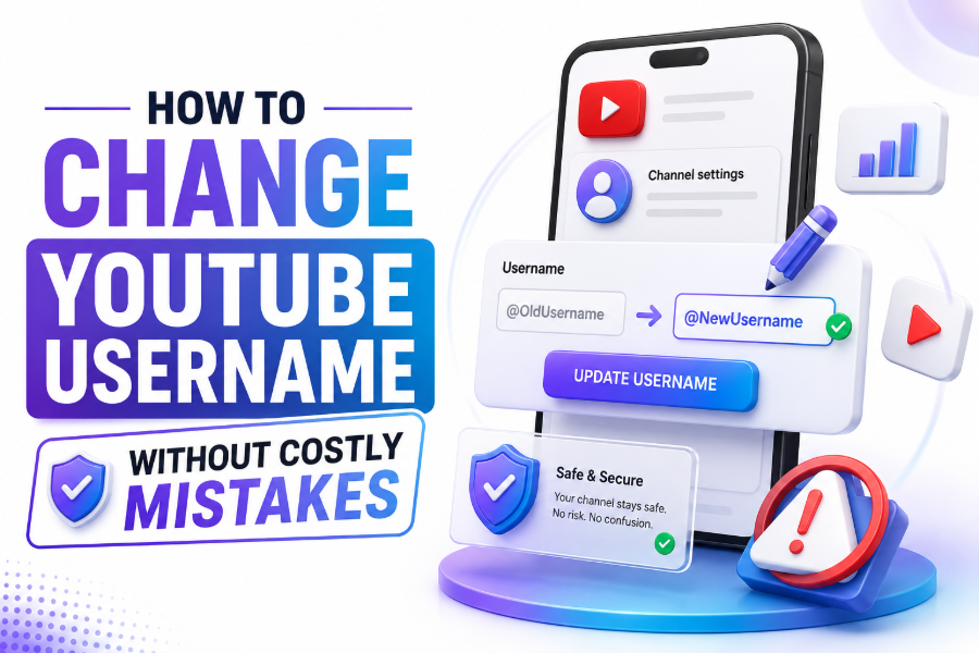 how to change youtube username